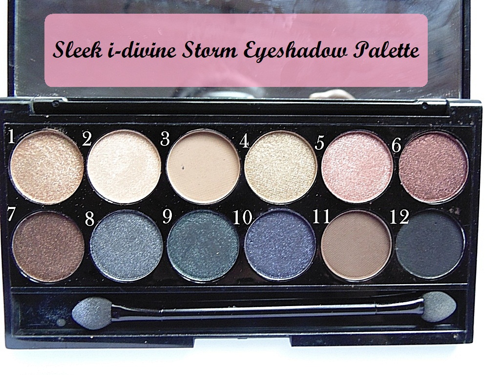 Sleek i-Divine Storm Eye Shadow Palette Swatches and Review Photo 