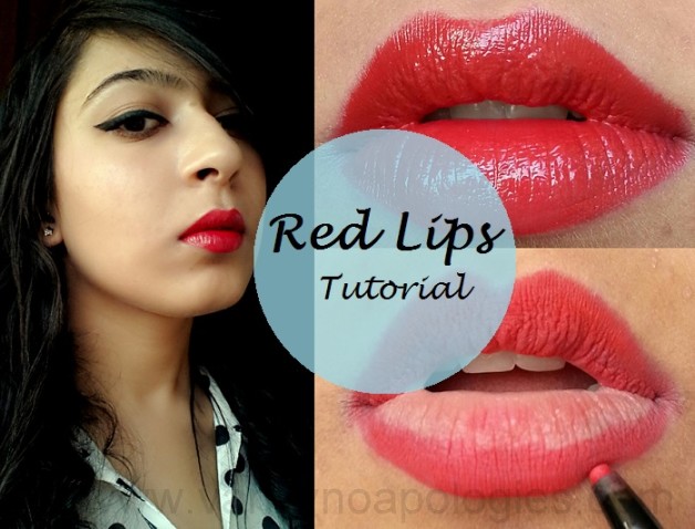 Tutorial How To Apply Red Lipstick Perfectly Steps Products Used 3418