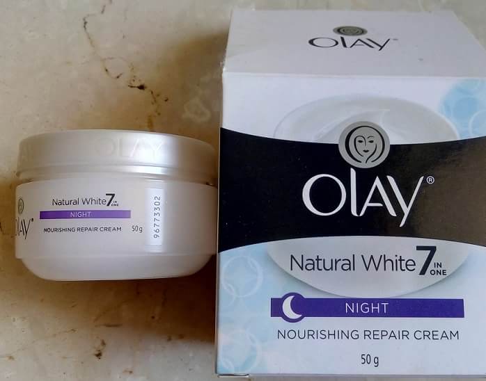 Olay Natural White 7 In One Night Nourishing Repair Cream ...