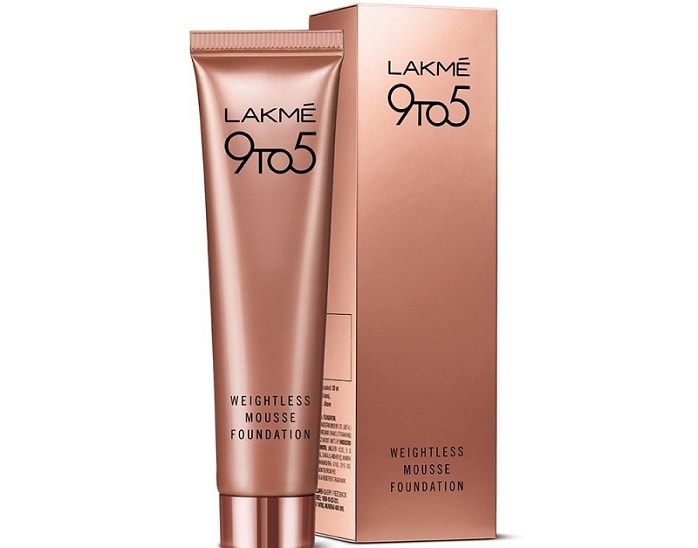 Shades, Price, Buy Online Lakme 9 to 5 Weightless Mousse Foundation