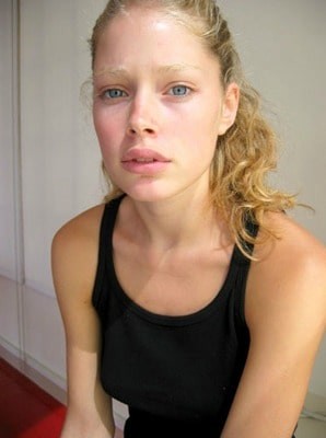 models without makeup