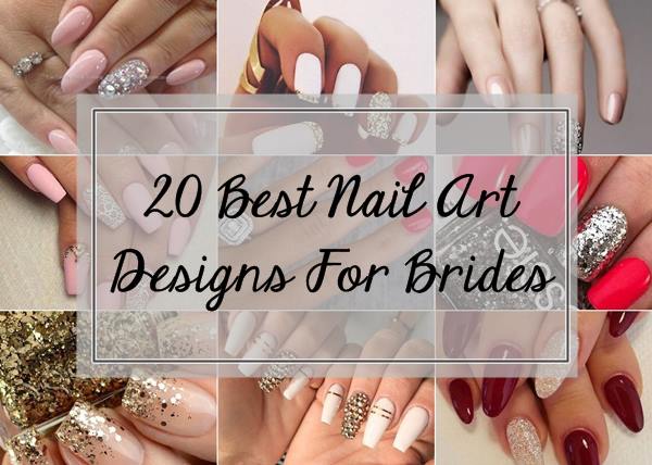 5 red and gold nail polish designs for brides