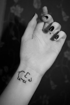 elephant wrist tattoos for girls