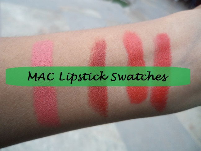 red orange lipstick swatches