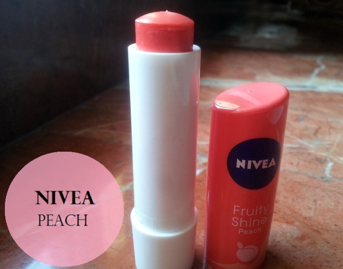 Nivea Fruity Shine Lip Balm Peach Review Swatches Price