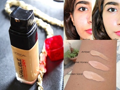 design direktør fascisme L'Oreal 24H Infallible Liquid Foundation: Review, Before After, Swatches,  Price