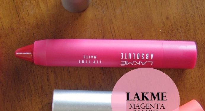 lakme absolute lip tint matte magenta magic