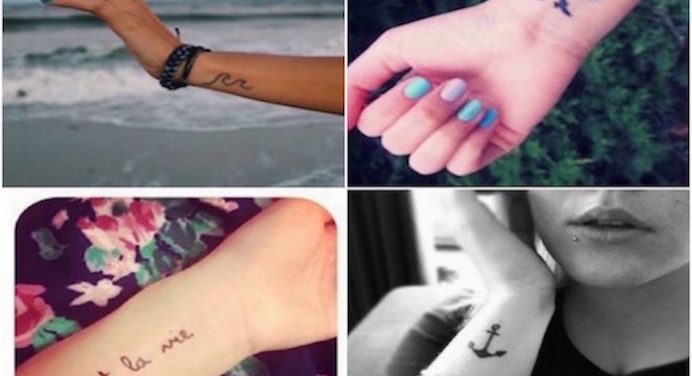 Girls Wrist Tattoo
