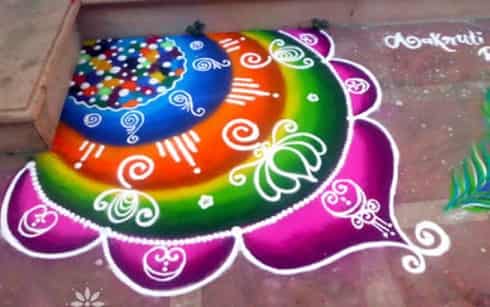 30 Best Corner Rangoli Designs Simple Rangoli Images For Diwali