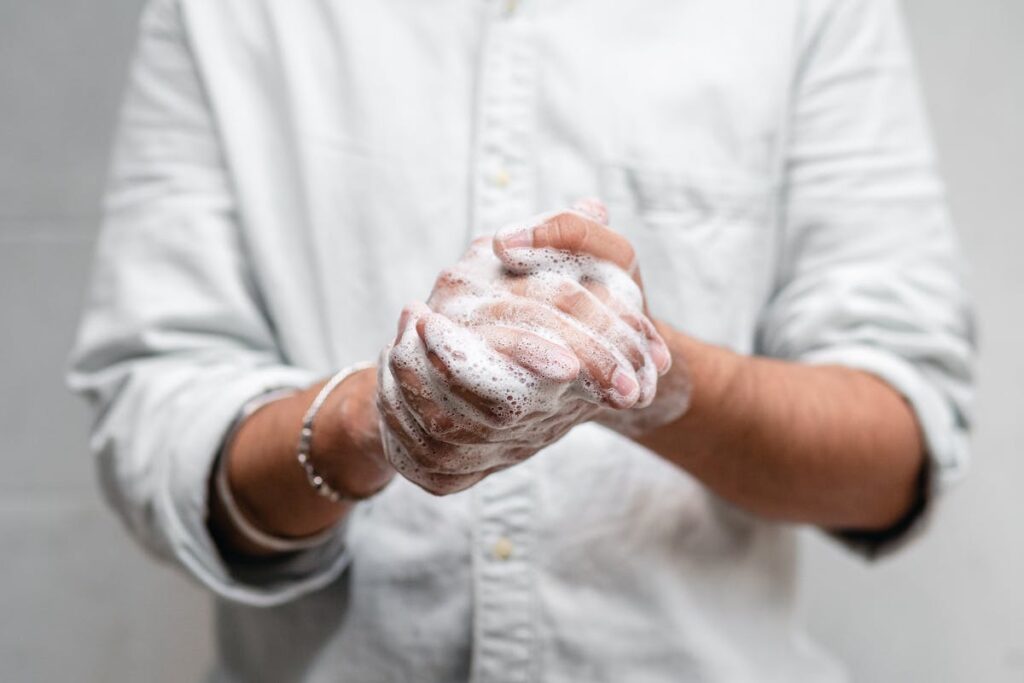 how-to-get-food-coloring-off-skin-warm-water-soap